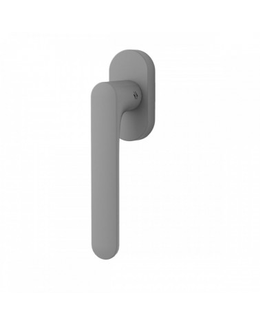 Silver window handle - Moon One Round - designer handle