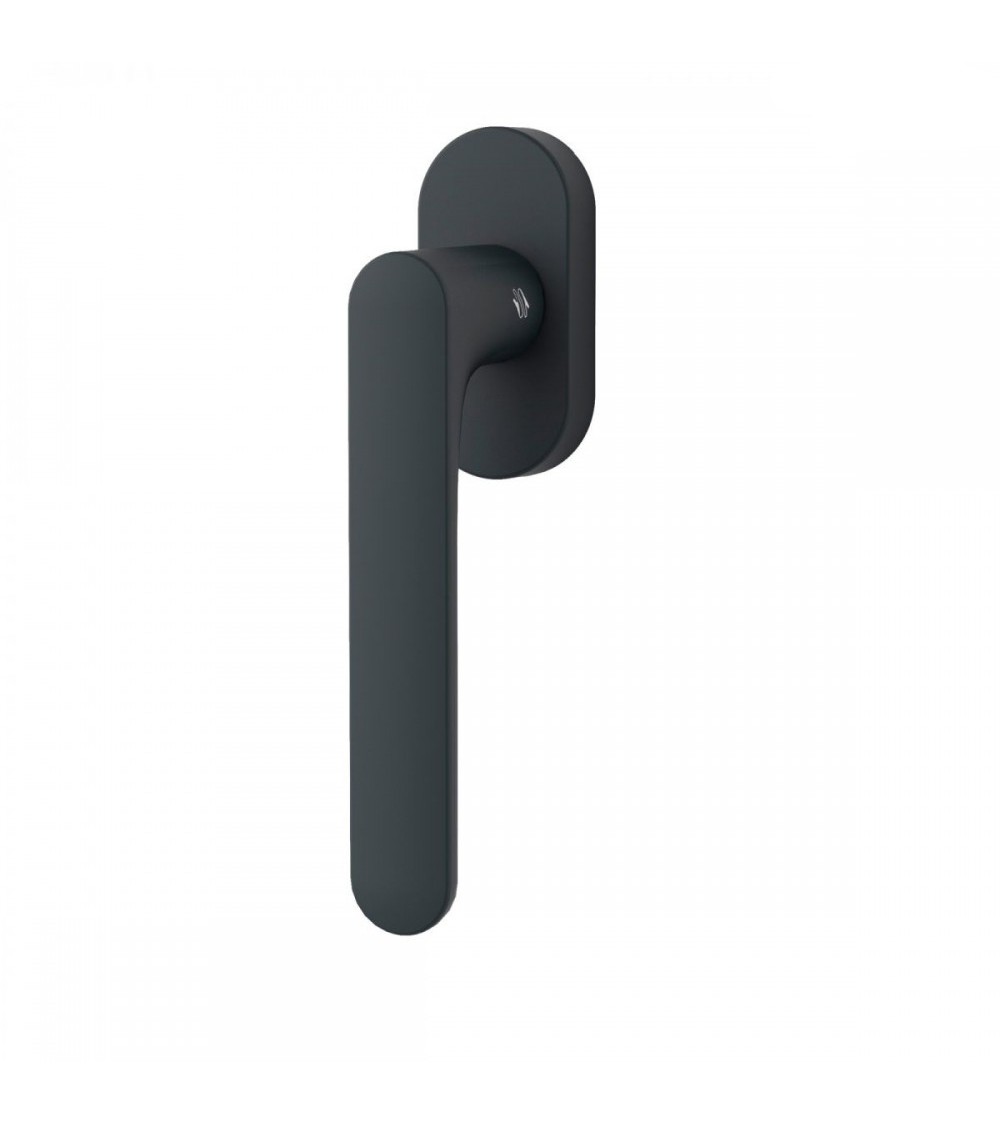 Titanium window handle - Moon One Round - designer handle