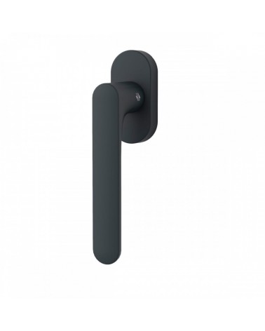 Titanium window handle - Moon One Round - designer handle