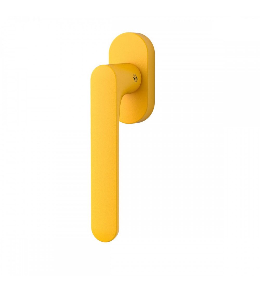 Lemon Yellow window handle - Moon One Round - designer handle