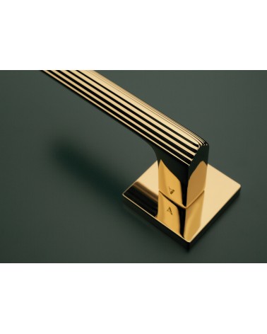 LARICE polished gold door handle designer handle zoomed view
