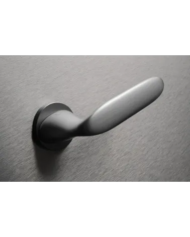 PEONIA door handle in exceptionally resistant zamak - designer handle