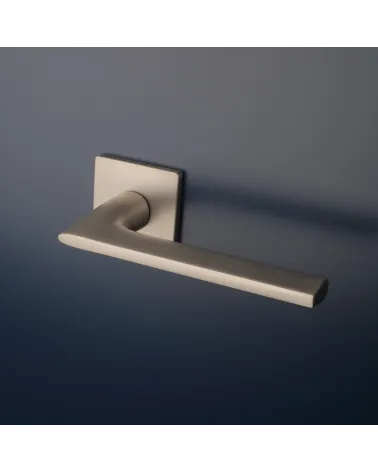 SALVIA square door handles designer handle fitted on a door
