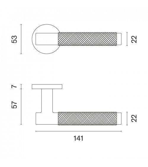 MOLINIA round door handle designer handle colour 1