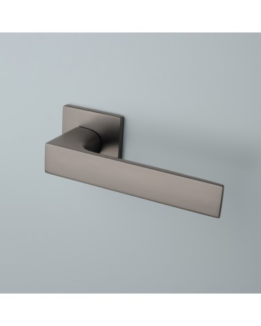 ALISSO anthracite door handle designer handle mounted on a door