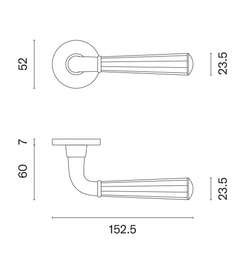 MARIGOLD black door handle design handle