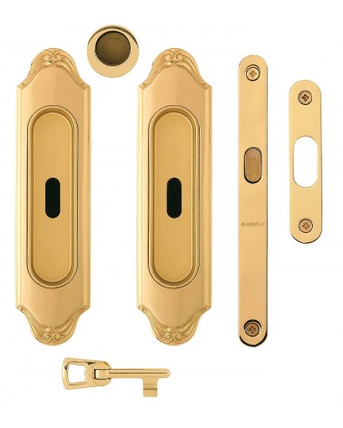Stylish sliding door handle MANDELLI 1028C/S designer ironmongery