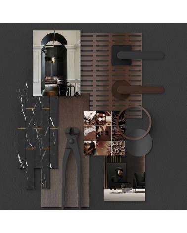 Titanium Moon One Square door handle - design handle