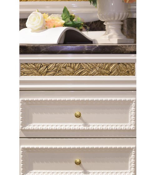Brass furniture knob ARIANNA - designer furniture handle