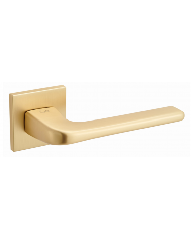 Solo matt gold door handle - designer handle
