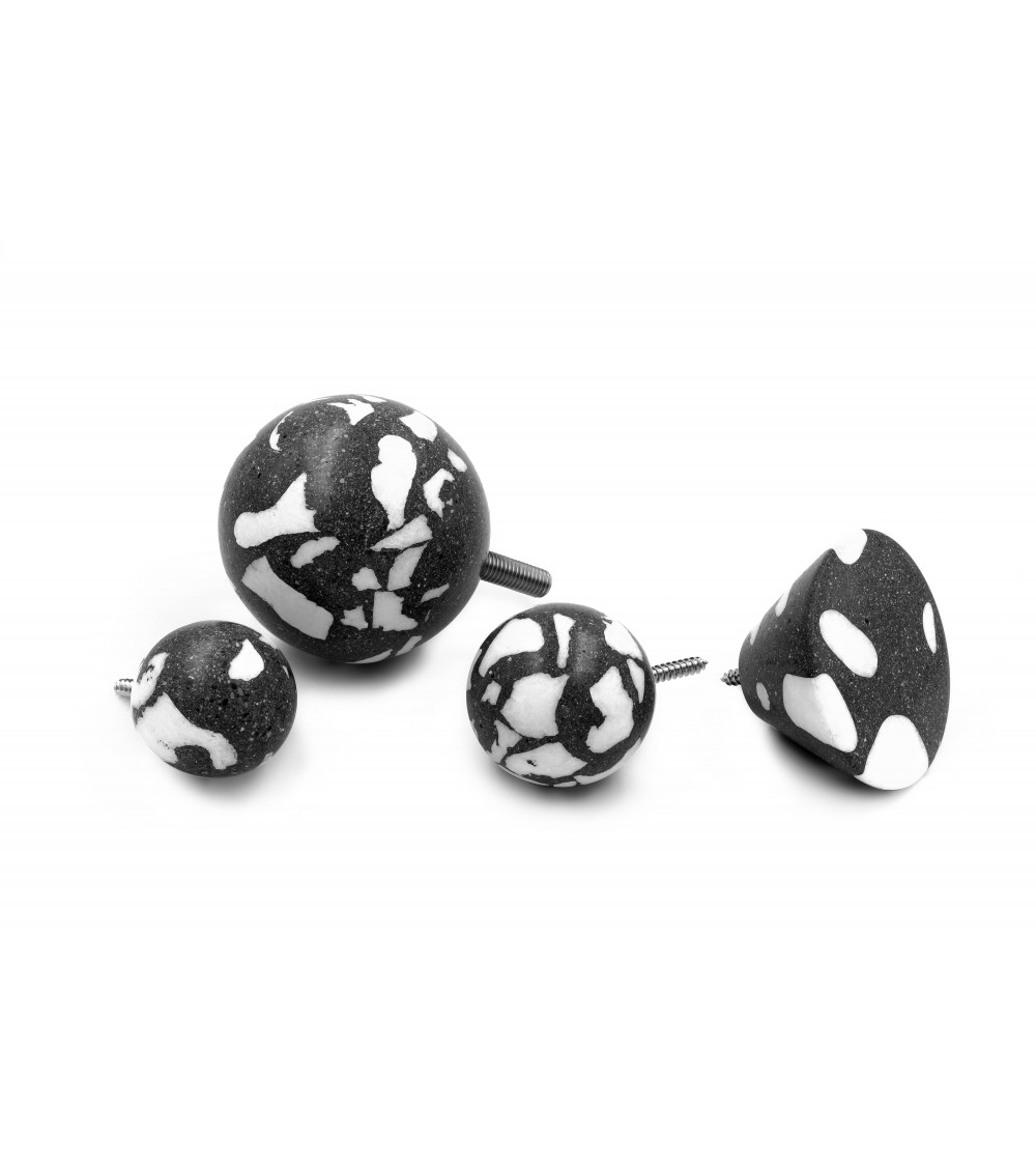 Concrete furniture knob - Urbi & Orbi Demenico Rocks Sphere - designer handle