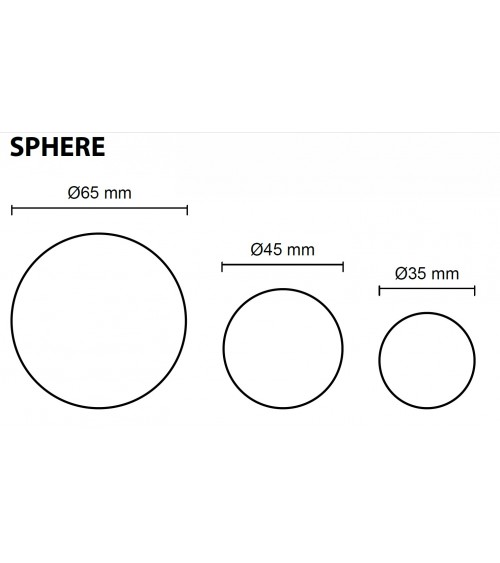 Concrete furniture knob - Urbi & Orbi Demenico Rocks Sphere - designer handle