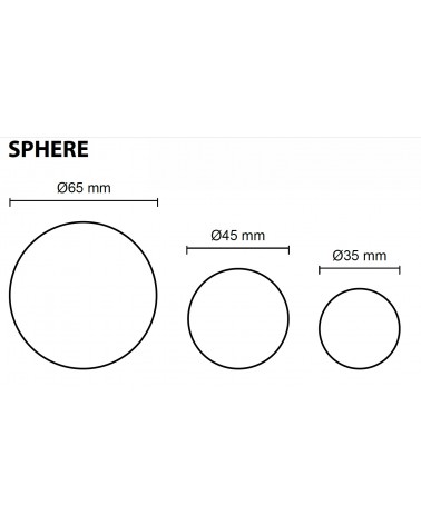 Concrete furniture knob - Urbi & Orbi Demenico Rocks Sphere - designer handle