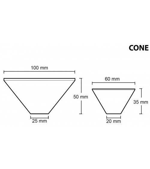 Concrete furniture knob - Urbi & Orbi Demenico Rocks Cone - designer handle