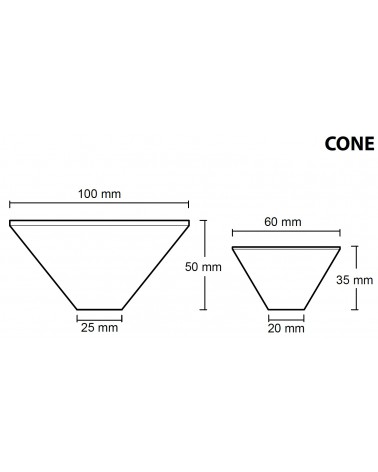 Concrete furniture knob - Urbi & Orbi Demenico Rocks Cone - designer handle