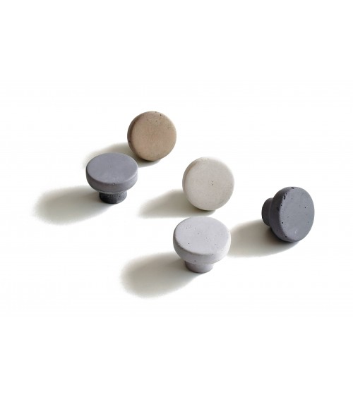 Concrete wall hook / Pomolo furniture knob Made in Greece - designer handle