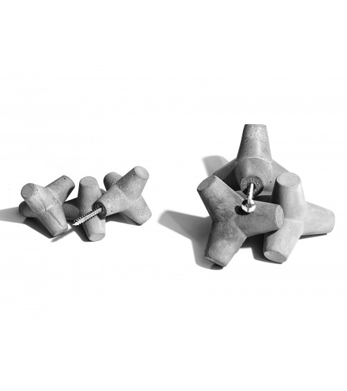 Concrete wall hook / Marine furniture knob Made in Greece - designer handle