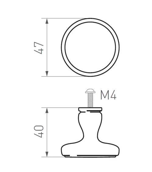 copy of Shell furniture handle P47 - designer handle