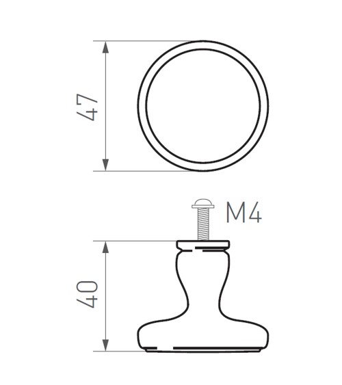 copy of Shell furniture handle P47 - designer handle