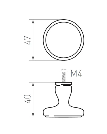 copy of Shell furniture handle P47 - designer handle