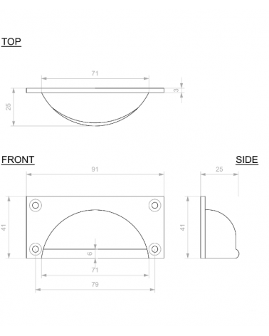 Retro Shell Furniture Handle - Designer Handle