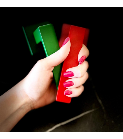 Line Square paintable door handle - designer handle