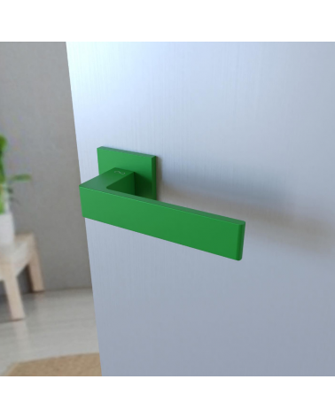 Square Line paintable door handle - designer handle