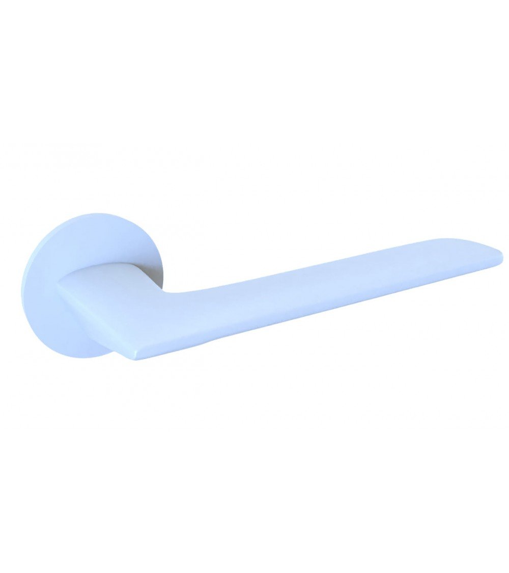 White door handle GIULIA Line design handle