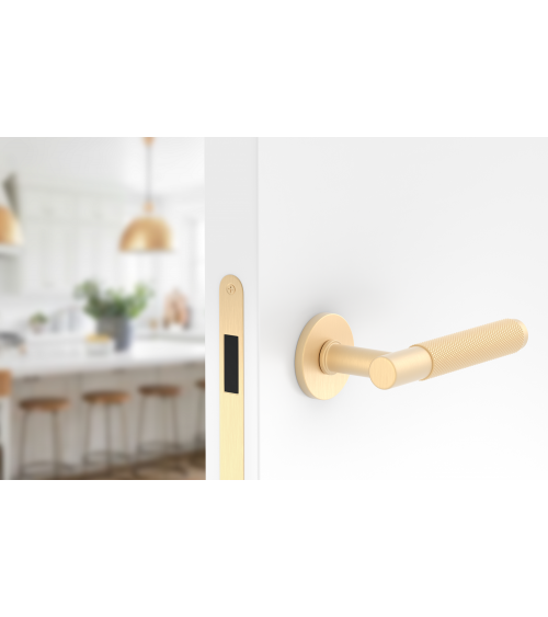 Satin gold Time Slim door handle design handle