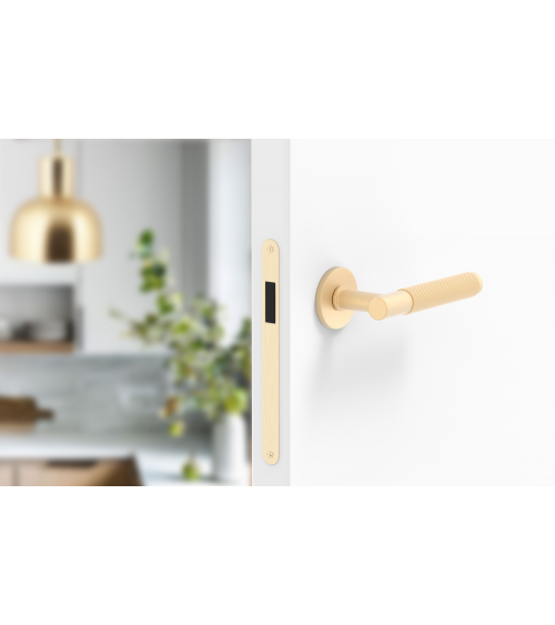 Satin gold Time Slim door handle design handle