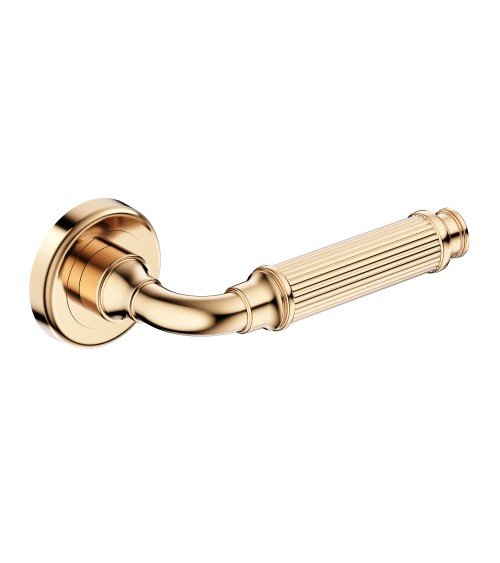 Polished gold ARIA Slim door handle design handle