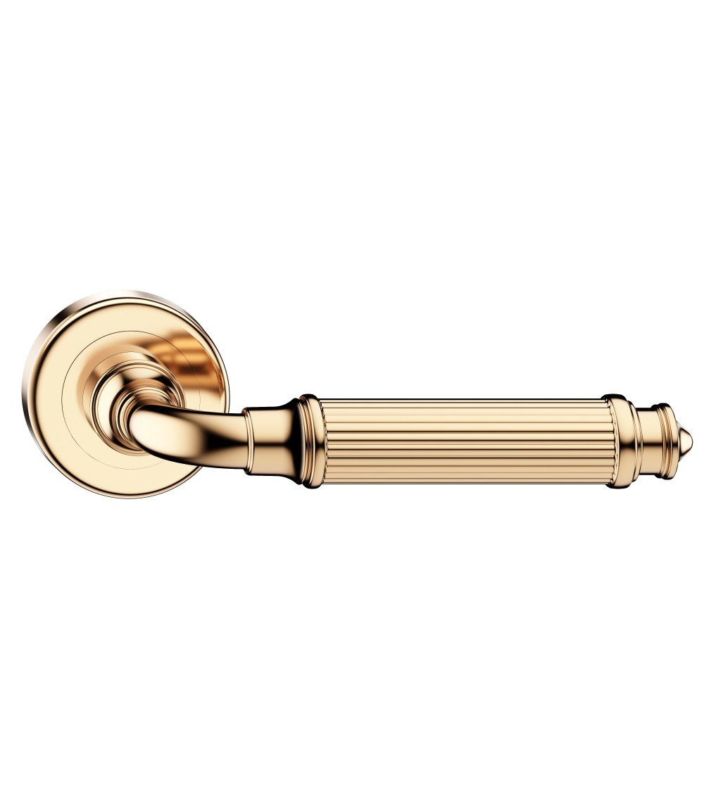 Polished gold ARIA Slim door handle design handle
