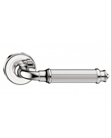 Polished chrome ARIA Slim door handle design handle