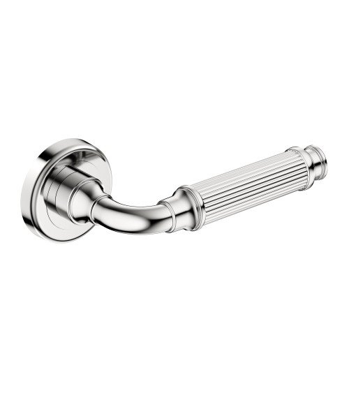 Polished chrome ARIA Slim door handle design handle