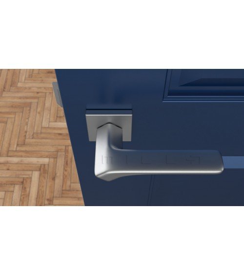 BERGERIA satin chrome door handle designer hardware