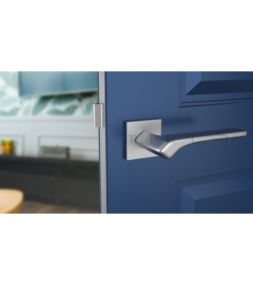 BERGERIA satin chrome door handle designer hardware