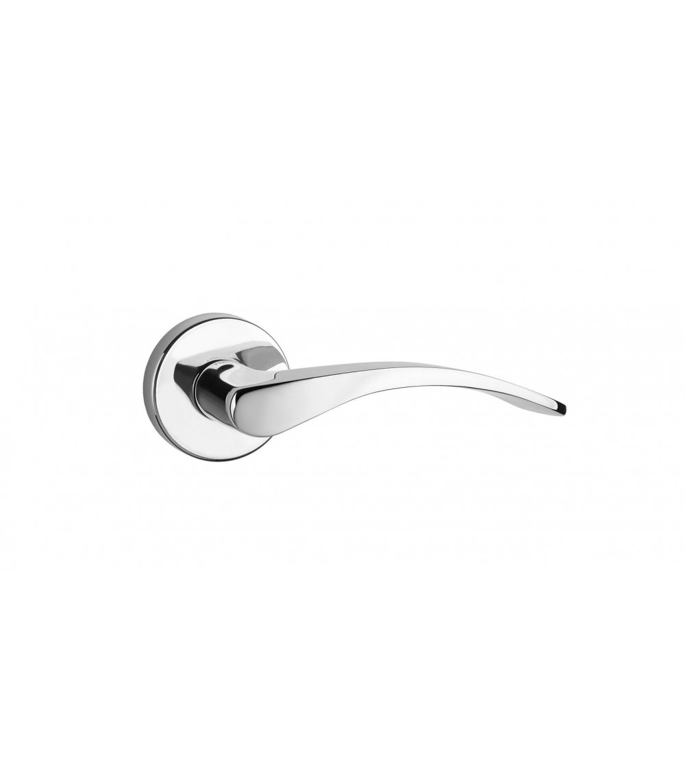 Polished chrome door handle TUPAI 1927 designer ironmongery