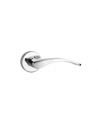 Polished chrome door handle TUPAI 1927 designer ironmongery