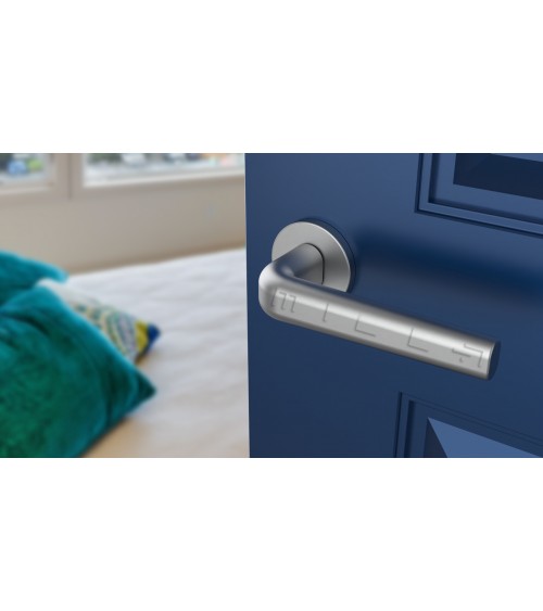 INULLA satin chrome designer door handle