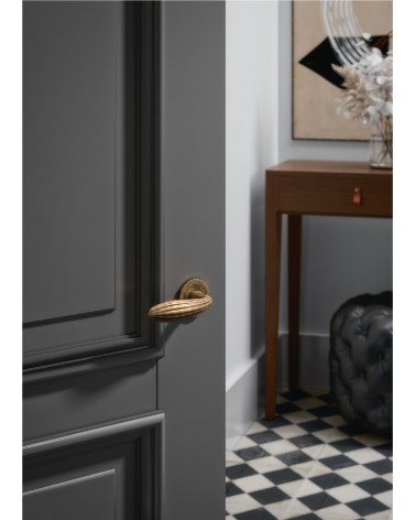TUPAI 1917 door handle design handle colour 4 mounted on a door