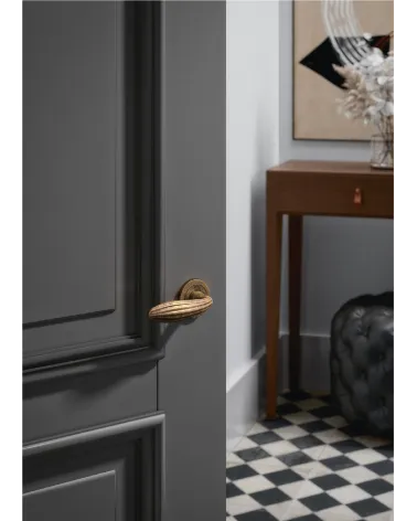 TUPAI 1917 door handle design handle colour 4 mounted on a door