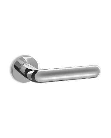 Modern ENTO HANSA door handle in brass