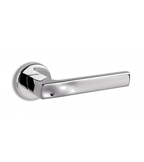 Polished Chrome Door Handle ENTO SAND - designer handle