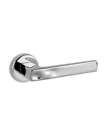 Polished Chrome Door Handle ENTO SAND - designer handle