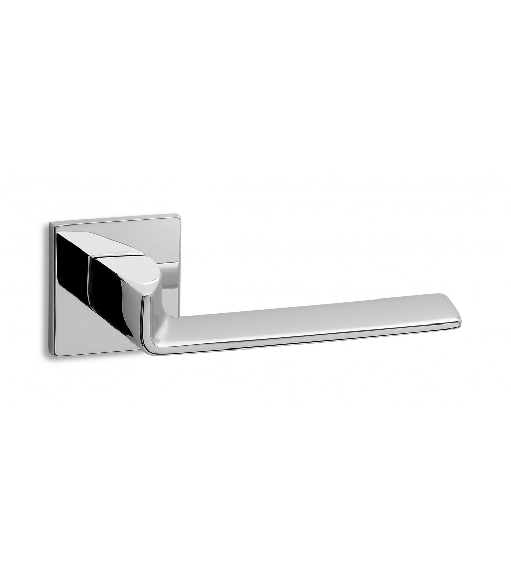 Satin Chrome Door Handle ENTO EDGE SQ - designer handle