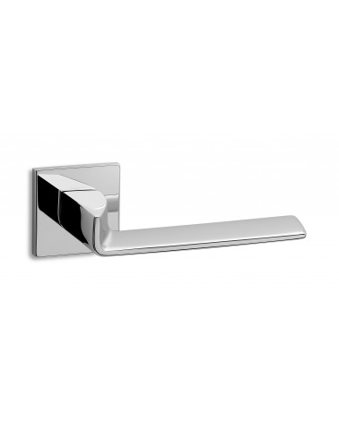 Satin Chrome Door Handle ENTO EDGE SQ - designer handle