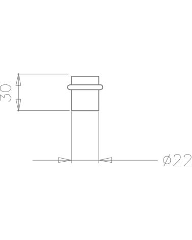 TUPAI 1699 door stop with dimensions