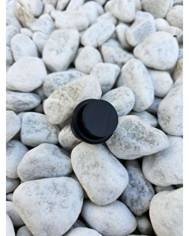 TUPAI 1699 black door stop design hardware bottom view with setting