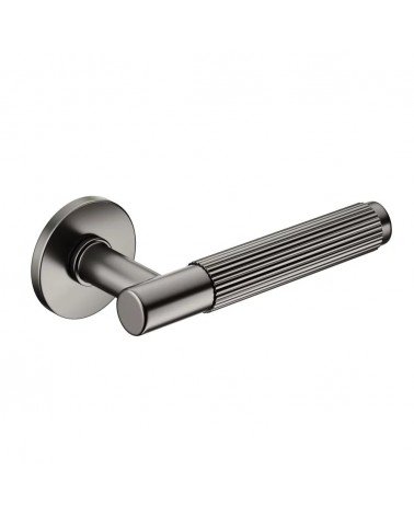 Time Linear Slim anthracite door handles design handle colour 4 angled view