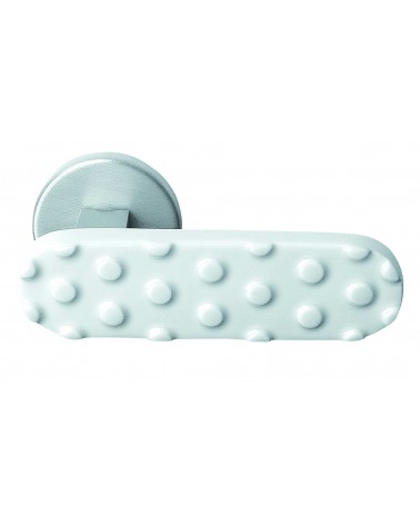 White porcelain crosspiece door handle Merigous - designer handle